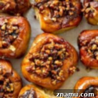 Irresistibly Gooey Overnight Pecan Sticky Buns 9 Classic sticky buns covered in an irresistible caramel-y pecan topping make the absolute best weekend breakfast ever! You won't believe how good these are.