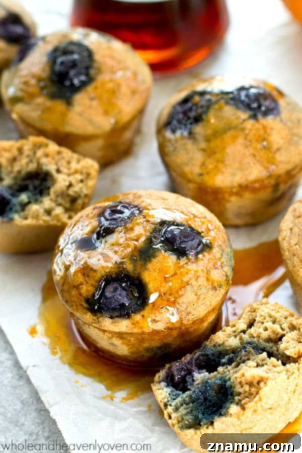 Crockpot Banana Bread Steel-Cut Oats 9 Skip all the time and work involved in pancakes and try these super-easy blueberry pancake muffins! Drizzled with a warm, citrus-y maple syrup, you'll be in pancake heaven!