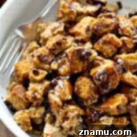 Warm Mocha Bread Pudding with Caramel Rum Drizzle 9 Cafe Mocha Bread Pudding with Caramel Rum Sauce