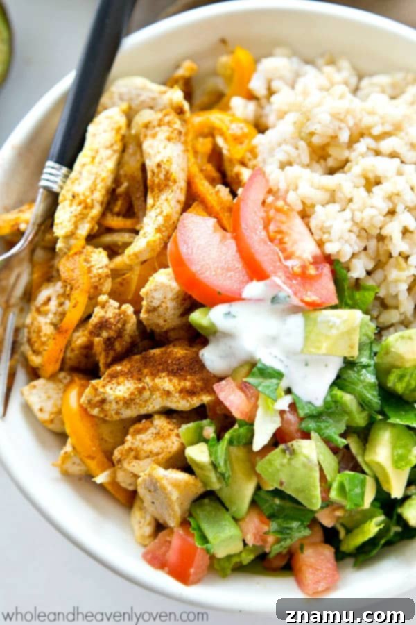 Make-Ahead Fiesta Chili Bake 10 Zippy cajun-rubbed chicken, hot rice, and an amazing fresh avocado salad come together in these beautiful AND easy-to-throw together healthy rice bowls!