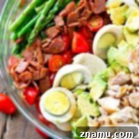 Bright Asparagus Cobb Salad with a Tangy Red Wine Vinaigrette 9 Springtime Asparagus Cobb Salad with Red Wine Vinaigrette
