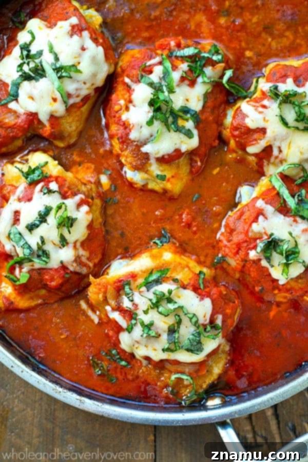 Tuscan Braised Chicken Feast 4 Braised in a flavorful Italian sauce and covered with melty Parmesan cheese, these one-pot chicken thighs are Italian food at it's total best!