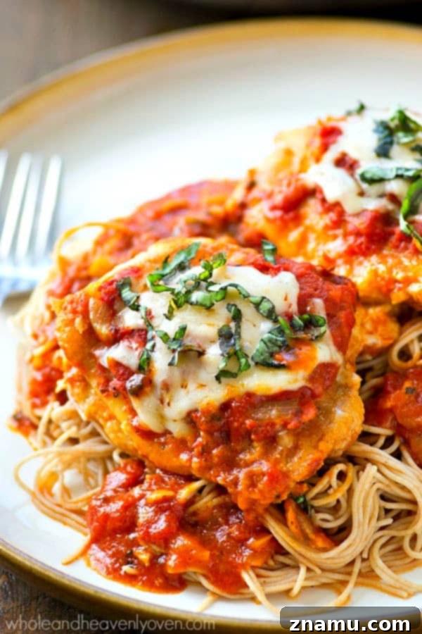 Tuscan Braised Chicken Feast 5 Braised in a flavorful Italian sauce and covered with melty Parmesan cheese, these one-pot chicken thighs are Italian food at it's total best!
