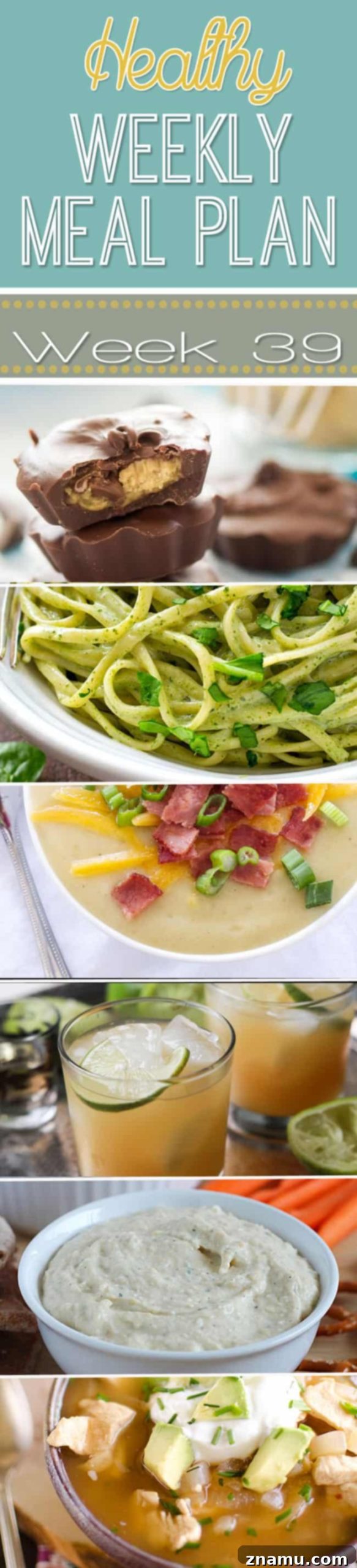 Fuel Your Week 39 with Healthy Meals 15 Healthy Weekly Meal Plan Week 39 Summary Grid