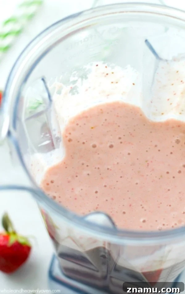 Tropical Overnight Waffle Bliss 9 This creamy, tropical-loaded smoothie will make you feel like you took a trip to the tropics! It's also a great energy boost thanks to the addition of protein powder! @WholeHeavenly