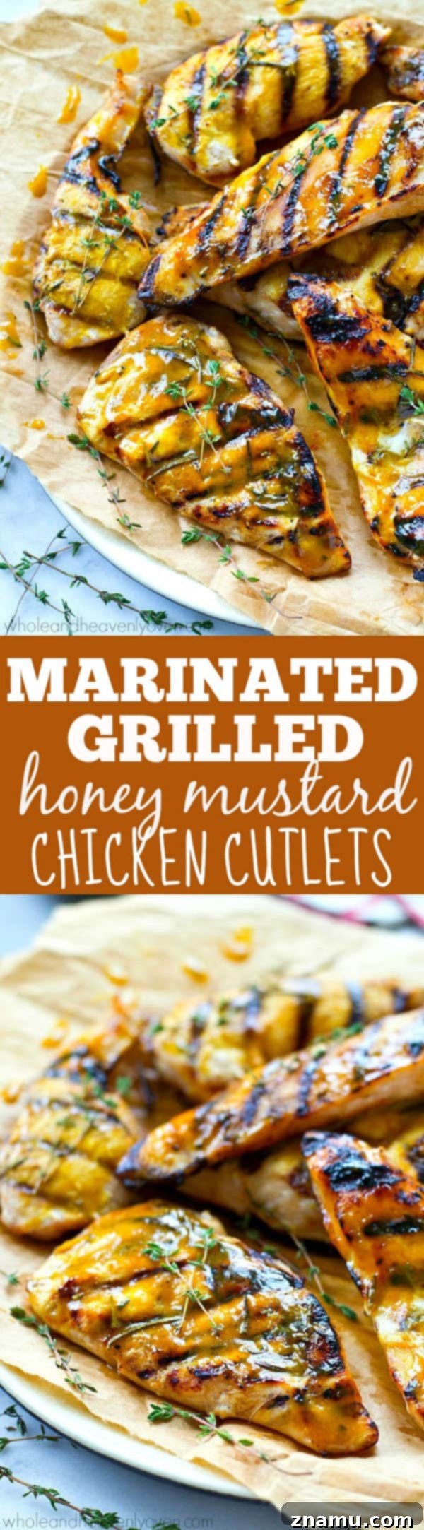 Sweet & Tangy Honey Mustard Grilled Chicken Cutlets 8 Overhead view of a spread featuring honey mustard chicken cutlets, side dishes, and a drink, perfect for an outdoor meal.