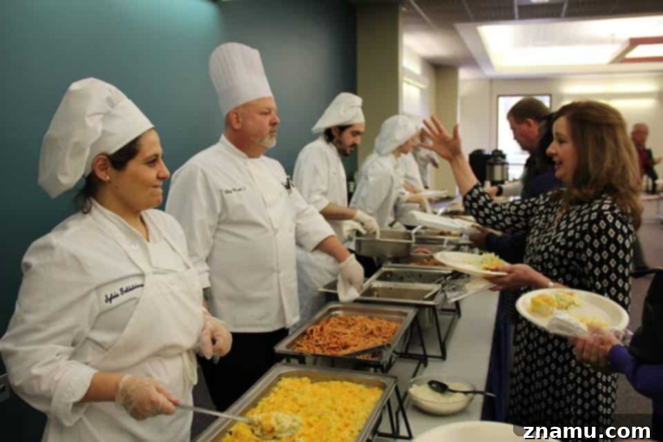 Kitchen Secrets: The Ongoing Culinary Quest 26 Culinary students catering Blackhawk school luncheon
