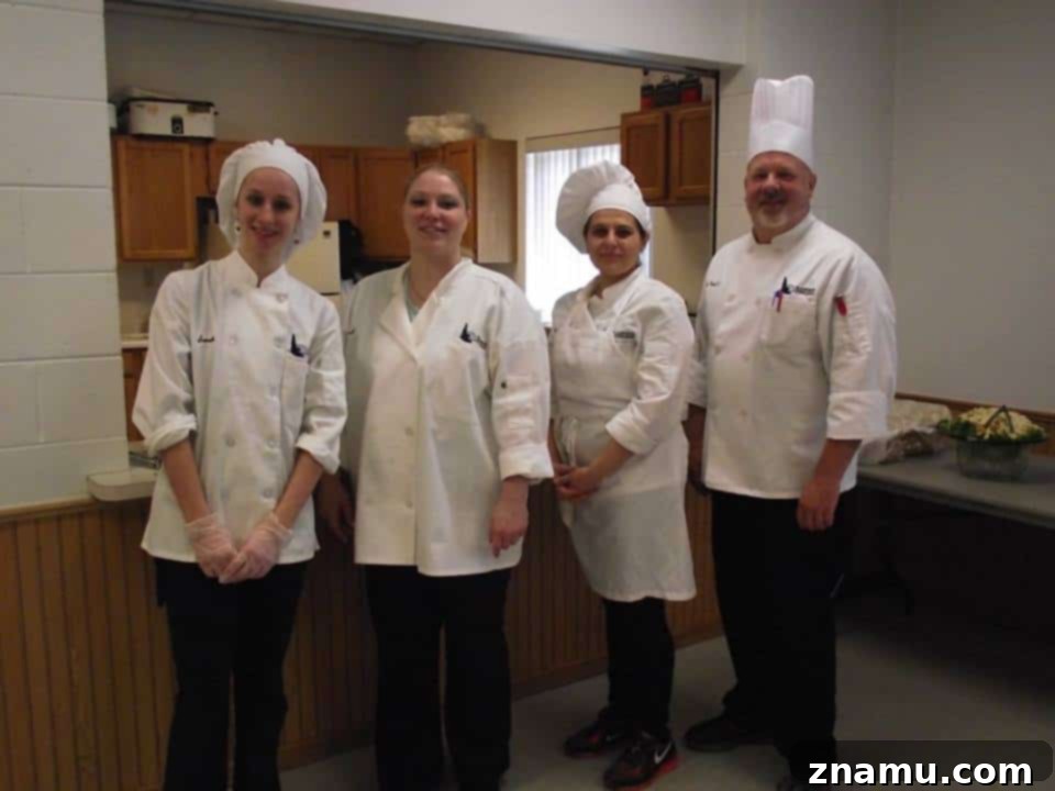 Kitchen Secrets: The Ongoing Culinary Quest 28 Culinary students and chef catering a local event