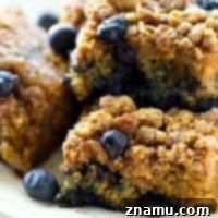 Delicious Summer Blueberry Banana Crumb Coffee Cake