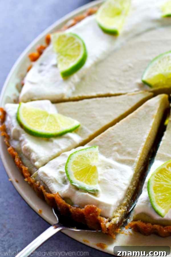 Effortless Key Lime Cheesecake Tart 2 Delicious and healthy no-bake key lime cheesecake tart for summer