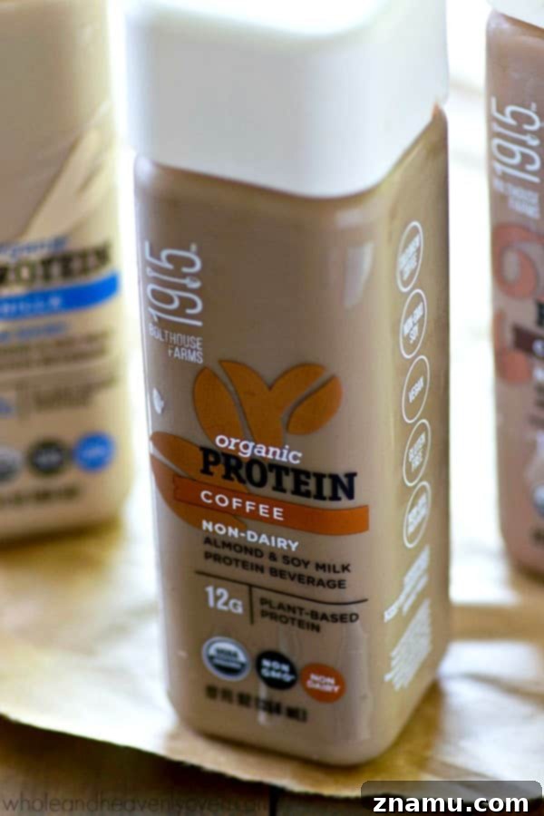Lighter Salted Caramel Mocha Frappuccino Plus Giveaway 5 Ingredients for a Lighter Salted Caramel Mocha Frappuccino, featuring 1915 Bolthouse Farms protein coffee