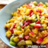 Caramelized Pineapple Salsa with Spiced Cinnamon Chips 9 Fresh pineapple gets grilled to sweet 'n' smoky perfection and then tossed with fresh kiwi, strawberries, and orange for one killer summer fruit salsa!---Don't forget the cinnamon tortilla chips!