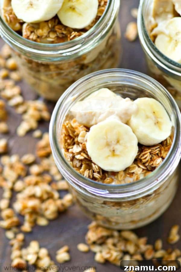 Roasted Peach & Strawberry Granola Parfaits 9 Healthy and loaded breakfast granola parfaits, like a dessert for breakfast