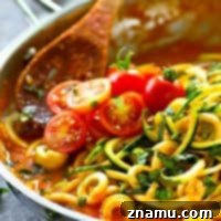 Creamy Heirloom Tomato Basil Zoodles 9 Creamy Heirloom Tomato Basil Zucchini Noodles