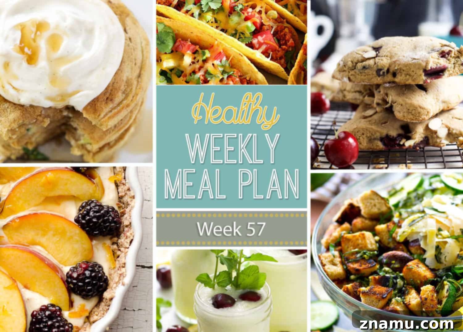 Week 57: Your Blueprint for Healthy Meals 2 Delicious Healthy Weekly Meal Plan Recipes for Busy Families
