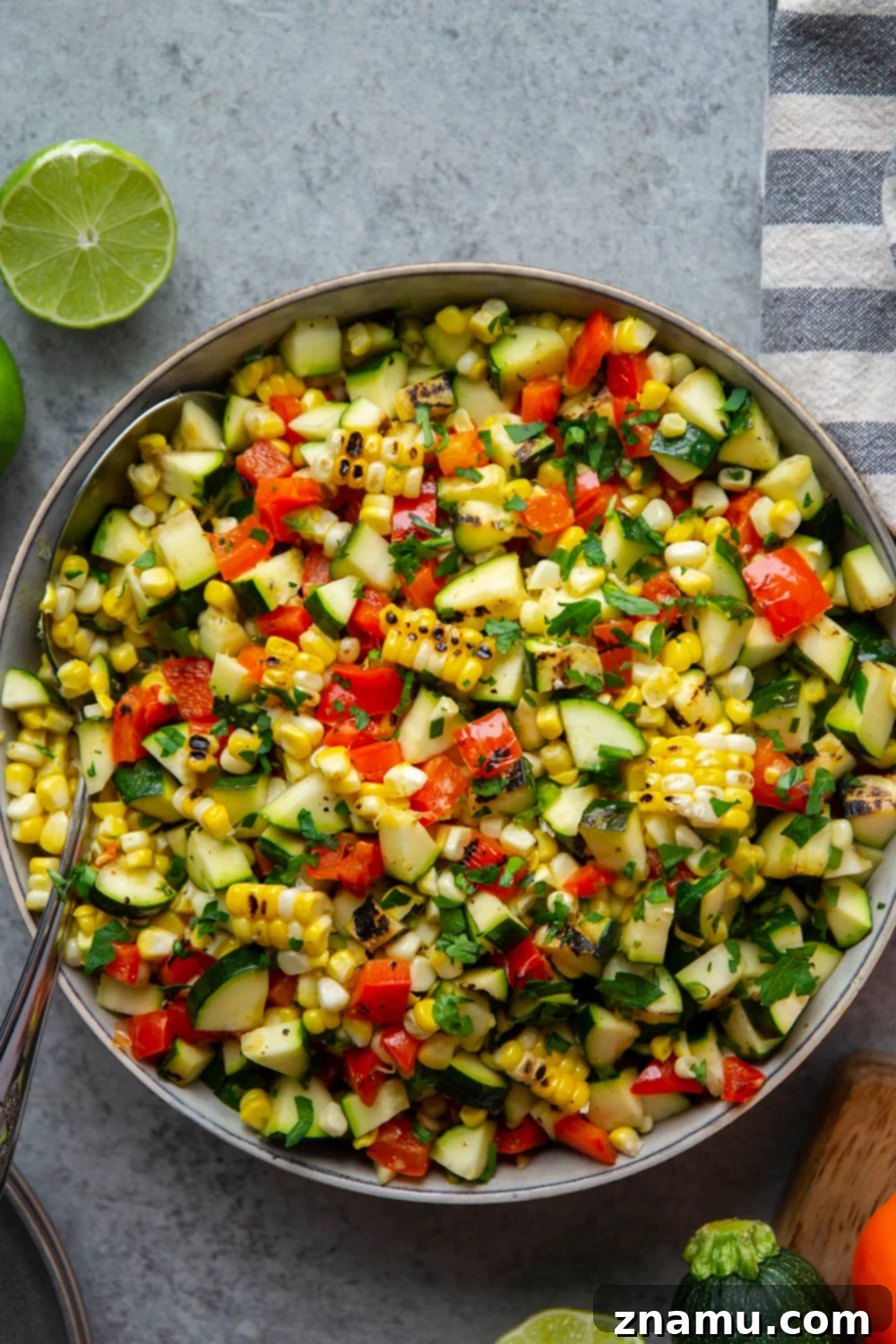 Ready-to-serve Sweet Corn Mexican Salad in a bowl
