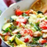 Sun-Drenched Sausage and Garden Risotto 9 Summer Garden Vegetable Sausage Risotto thumbnail