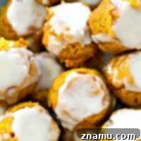 Lighter Pumpkin Spice Glaze Poppers 9 Pillow-soft pumpkin spice donut holes with vanilla glaze.