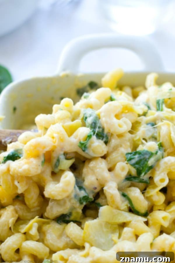 One-Pan Roasted Red Pepper Sausage Mac & Cheese 9 Gooey Mac and Cheese with Spinach Artichoke Dip Flavors