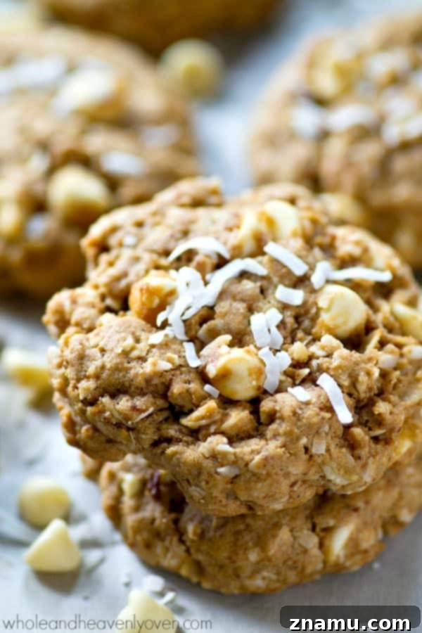 Ultimate Oatmeal Chocolate Chip Cookies 10 Delicious White Chocolate Coconut Oatmeal Cookies recipe