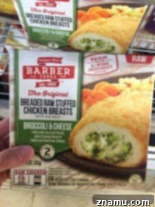 Vibrant Apple Almond Blue Cheese Salad with Zesty Cider Dressing 11 Barber Foods Broccoli Cheese Stuffed Chicken Breast packaging