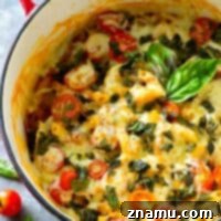 One-Pot Basil Sausage Caprese Pasta