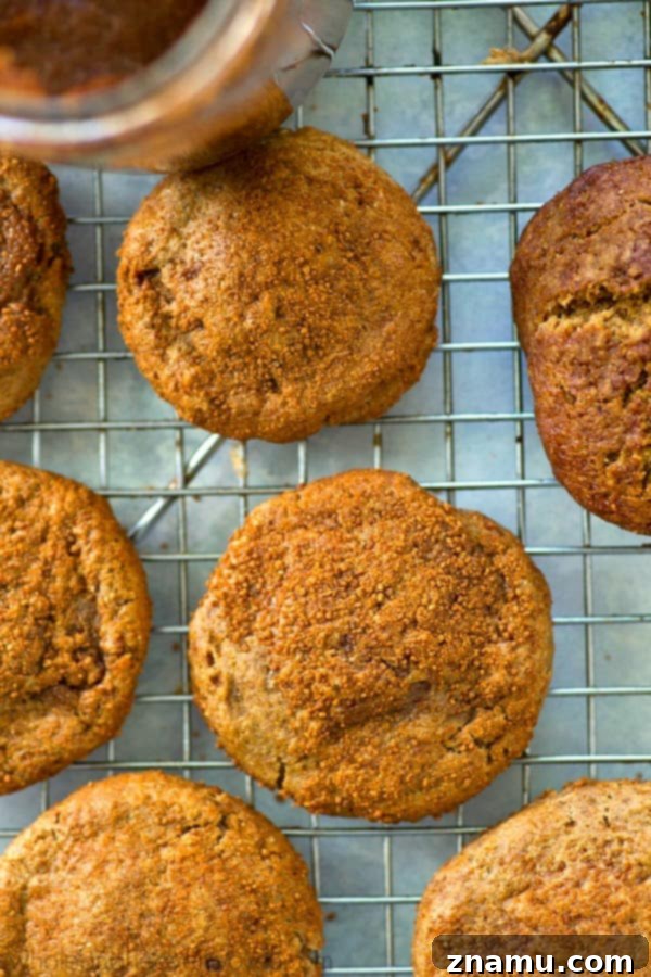 Spiced Apple Butter Snickerdoodle Cookies 6 Stack of freshly baked apple butter snickerdoodle cookies with a dusting of cinnamon sugar, ready to eat
