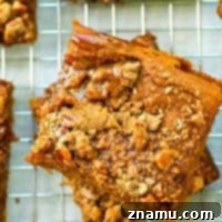 Spiced Pumpkin Caramel Crumble Bars 9 These caramel-glazed crumb bars taste just like a big slice of silky pumpkin pie! They're unbelievably easy to throw together and so perfect with a cup of coffee.