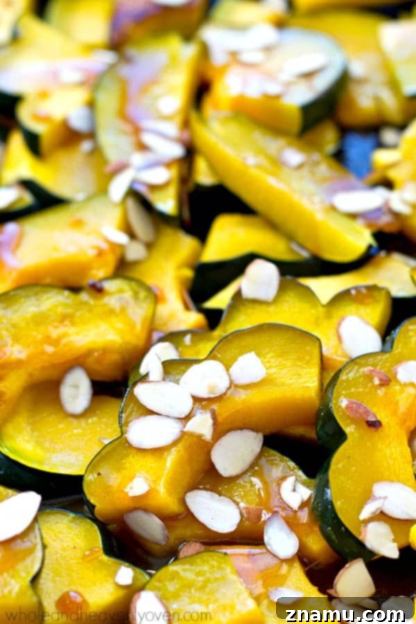 Zesty Maple Glazed Roasted Acorn Squash 3 Roasted until perfectly tender and then glazed with a tangy maple citrus glaze, this roasted acorn squash is an insanely-easy holiday side that's pretty to look at and even better tasting!