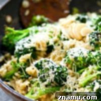 Comforting Roasted Garlic Broccoli Parmesan Risotto 9 Flavorful roasted garlic and broccoli collide with creamy Parmesan risotto into one killer side dish that's incredibly easy to throw together and ready in under 30 minutes too!