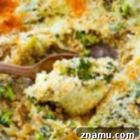 Flavorful caramelized onions and lots of tender broccoli come together in this one-pot cheesy rice skillet that's SUPER easy to throw together and even your pickiest eaters will love it!