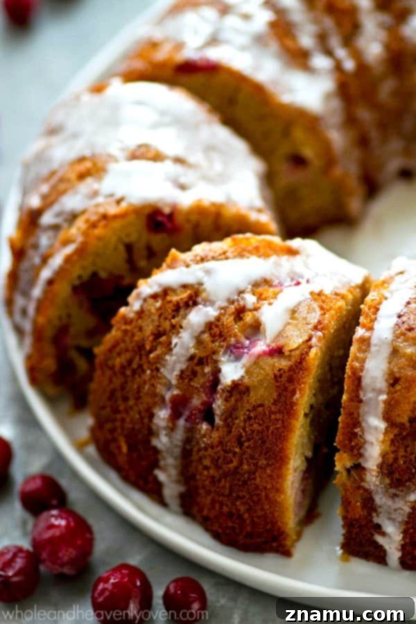 Spiced Eggnog Glazed Cranberry Orange Bundt 5 Close-up of Cranberry Orange Bundt Cake Batter with Zesty Orange