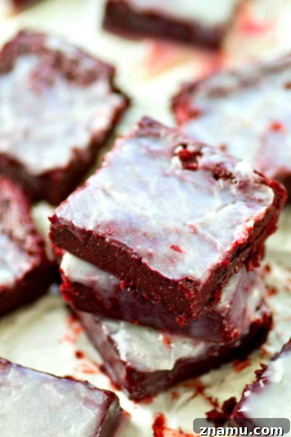 Irresistibly fudgy and chocolatey White Chocolate Red Velvet Brownie Bites