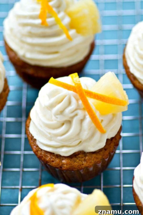 Pineapple Banana Paradise with Zesty Cream Cheese 4 Batch of freshly baked Pineapple Banana Cupcakes ready for frosting.