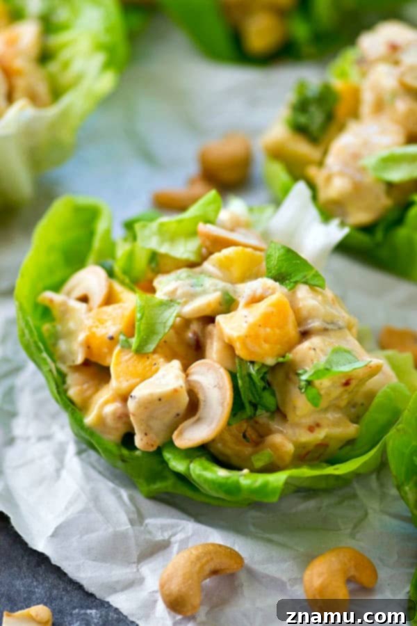 Tropical Fire Chicken Lettuce Wraps 4 These kickin' chicken salad lettuce wraps are packed with the perfect balance of zingy chipotle flavors and sweet mango.---they're SO easy to throw together in less than 10 minutes!