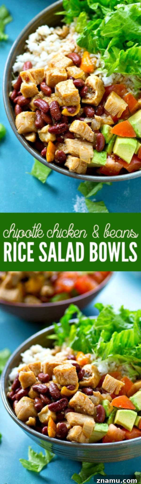 Southwest Chipotle Chicken Bowls 7 Freshly diced avocado, a key ingredient for creamy texture in chipotle chicken rice bowls