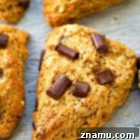 Greek Yogurt Banana Chocolate Chunk Scones
