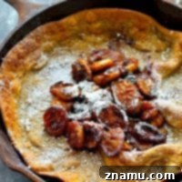Bananas Foster's Quick Dutch Delight 8 The ultimate lazy weekend breakfast! This bananas foster-style dutch baby is filled with tons of caramelized bananas and you won't believe how easy it is to throw together!