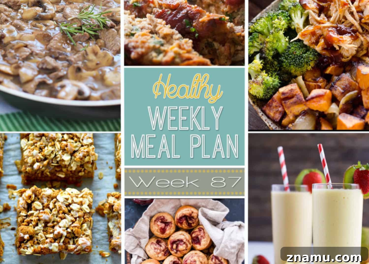 Fuel Your Week: A Healthy Meal Plan 2 Plan out a healthy meal plan the easy way from breakfast all the way to midnight snacks! Recipes featured from all your favorite healthy food bloggers!