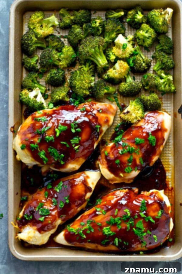 One-Pan Teriyaki Chicken and Roasted Broccoli 3 Delicious and easy Sheet Pan Teriyaki Chicken with perfectly roasted broccoli, ready in under an hour.