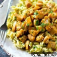 Skillet Orange Chicken with Herbed Orzo, a quick and healthy meal thumbnail.
