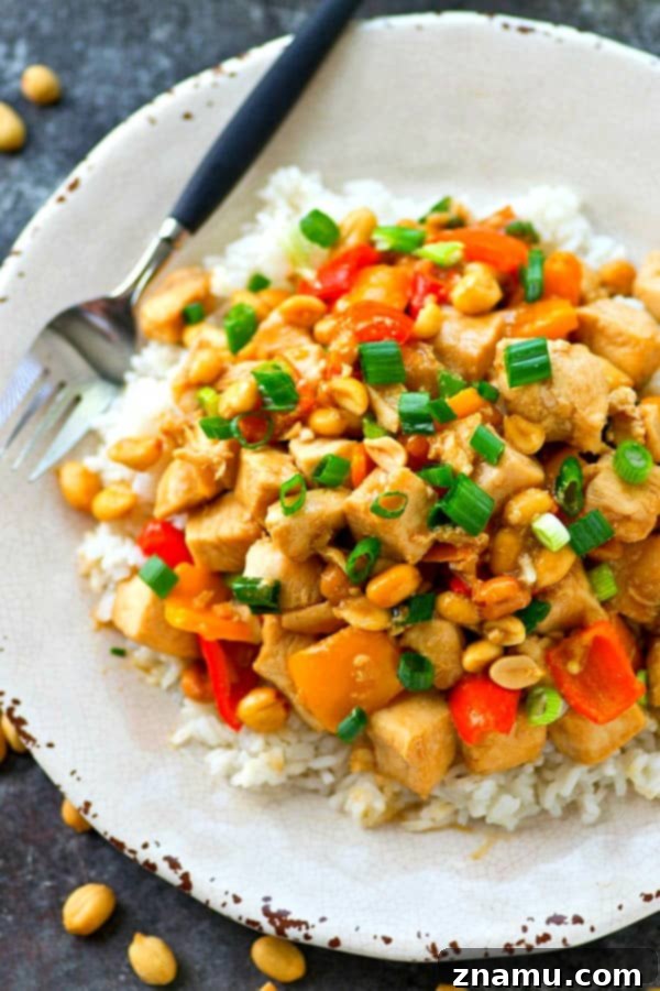 Quick Lighter Kung Pao Chicken Skillet 2 Lighter Kung Pao Chicken Skillet: Healthy & Quick Panda Express Style Recipe