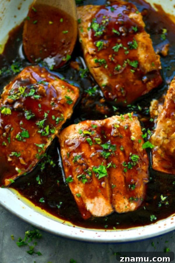 Teriyaki Glazed Salmon Skillet with Fragrant Ginger Rice 3 The BEST teriyaki salmon ever made completely from scratch in one skillet and served with fluffy gingered rice and lots of homemade teriyaki sauce!