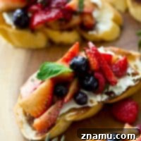 Sunrise Berry Cream Cheese Bruschetta 8 Mixed Berry Cream Cheese Breakfast Bruschetta