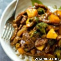 Small image of Pineapple Beef and Broccoli Stir-Fry for recipe card