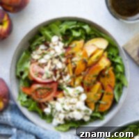 Sun-Drenched Peach Caprese 8 A small image of the Summer Peach Caprese Salad, featuring fresh peaches, mozzarella, and tomatoes.