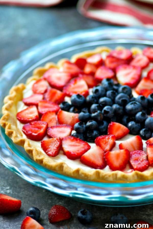 Luscious No-Bake Mixed Berry Cheesecake Pie 3 This no-bake mixed berry cheesecake pie is a perfect last-minute 4th of July dessert! It's SO easy to throw together in minutes and is always a major crowd-pleaser!