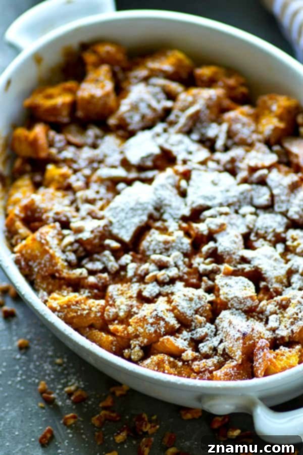 Autumn Pumpkin Spice Latte Bread Pudding 5 Individual serving of Pumpkin Spice Latte Bread Pudding, perfectly golden brown and ready to enjoy.