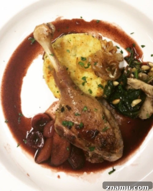 The Fourth Course of Culinary School 27 Gourmet Final Exam Dish with Roasted Goose Legs