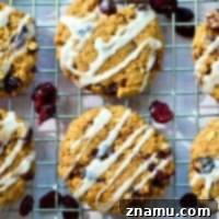 Chai Glazed Cranberry Oatmeal Cookies 7 Glazed Chai Spice Oatmeal Cranberry Cookies